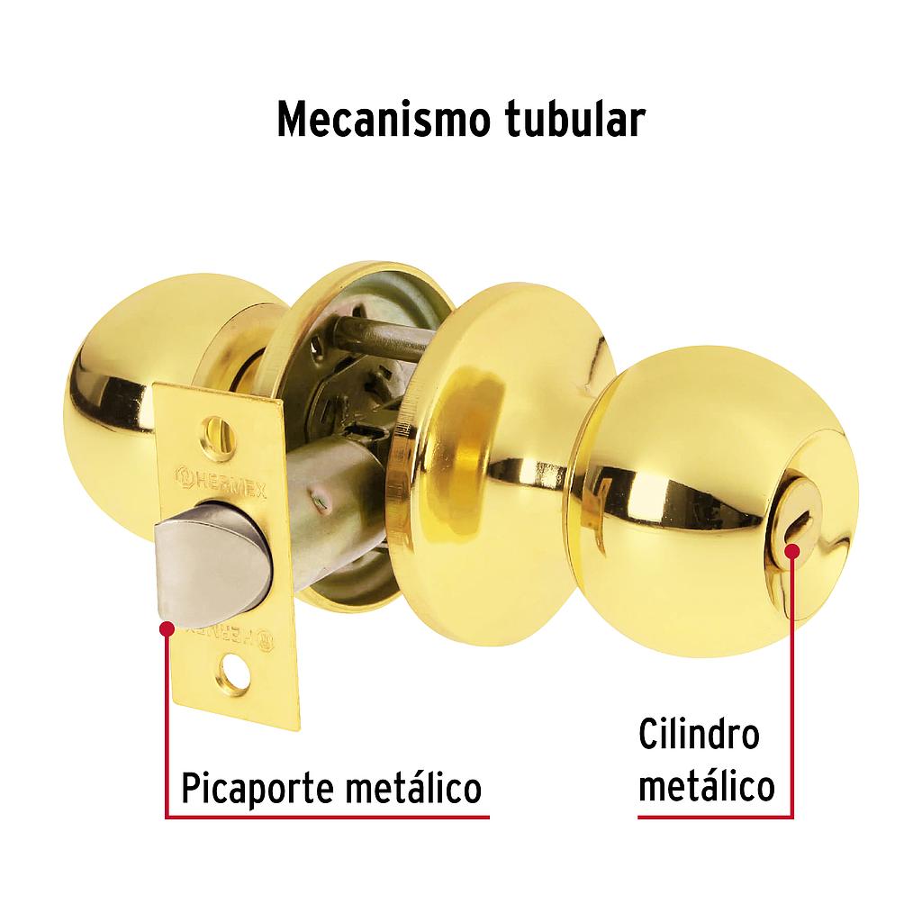 CERRADURA POMO ENTR LAT. BRILLANTE .