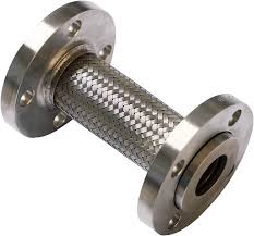 MANGUERA METÁLICA FLEXIBLE 4" X 100 cms de L.T. con bridas de acero inox tipo 304 asa 150 lbs en ambos extremos