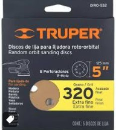 PAQUETE C/5PZ LIJA DISCO G-320