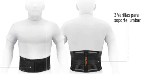 FAJA LUMBAR DE MALLA TRANSPIRABLE TIPO CINTURON