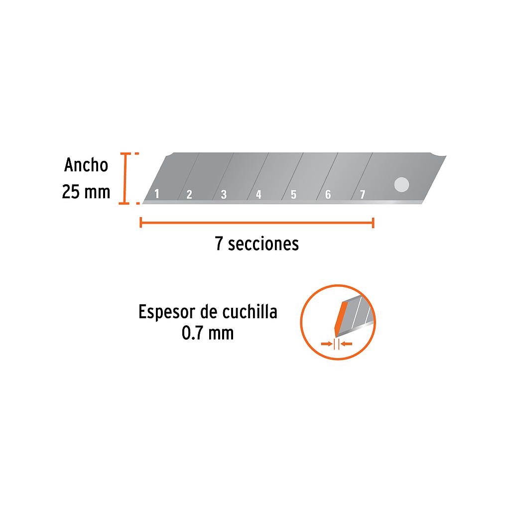 17903 ESTUCHE CON 10 CUCHILLAS SK4 DE 25 MM PARA CUTTER, TRUPER