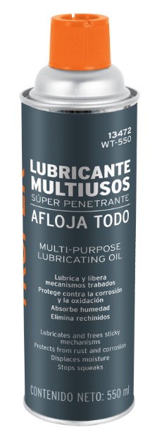 ACEITE LUBRICANTE EN AEROSOL 550ml (19oz)