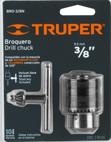 BROQUERO 3/8 CON LLAVE