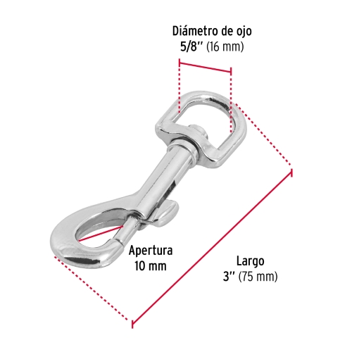 BANDOLA GIRATORIA 5/8&quot; DE ZINC,