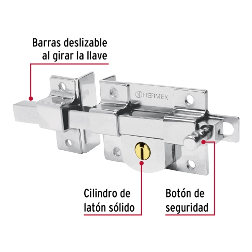 CERRADURA BARRA LIBRE IZQ. CAJA .