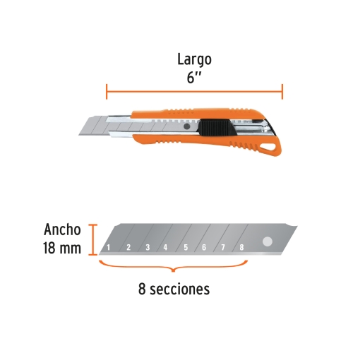 CUTTER DE PLASTICO 6&quot;