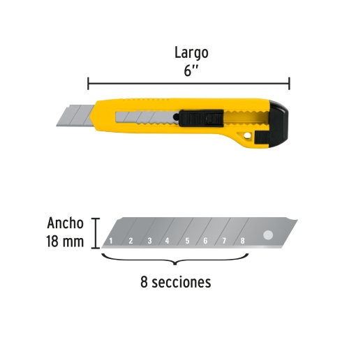 CUTTER DE PLASTICO 6&quot;