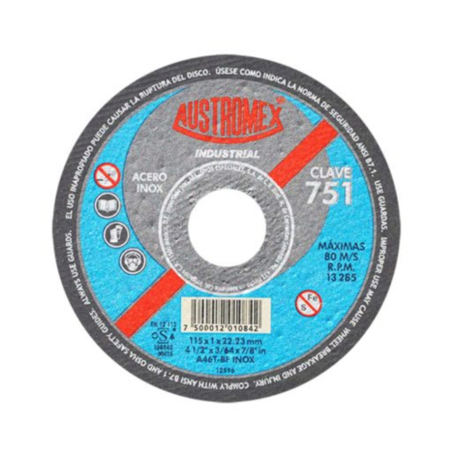DISCO P/ACE INOX 41/2&quot; INDUSTRIAL AUSTRO