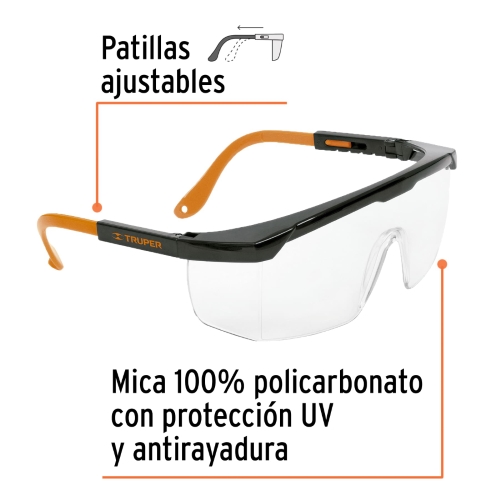 LENTE DE SEGURIDAD TRANSPARENTE