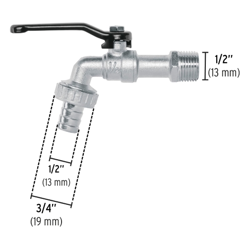 LLAVE DE ESFERA 1/2&quot; PRETUL