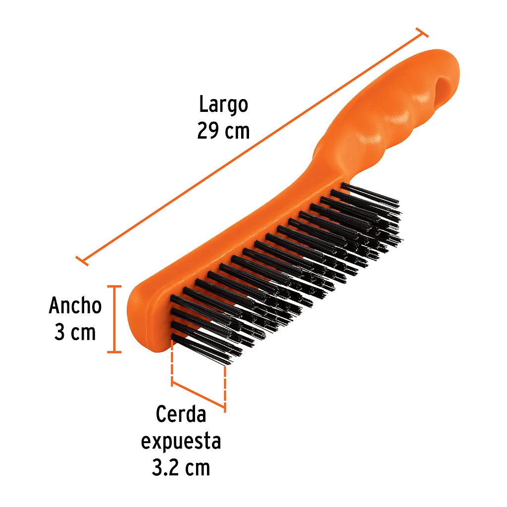 CEPILLO DE ALAMBRE 4X16 C/MANGO .