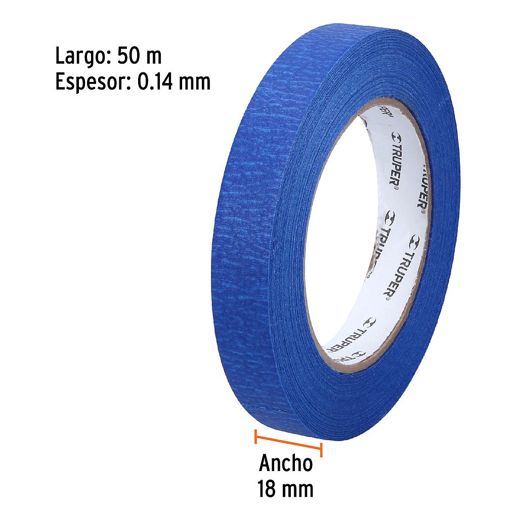 CINTA MASKING TAPE 3/4" AZUL.