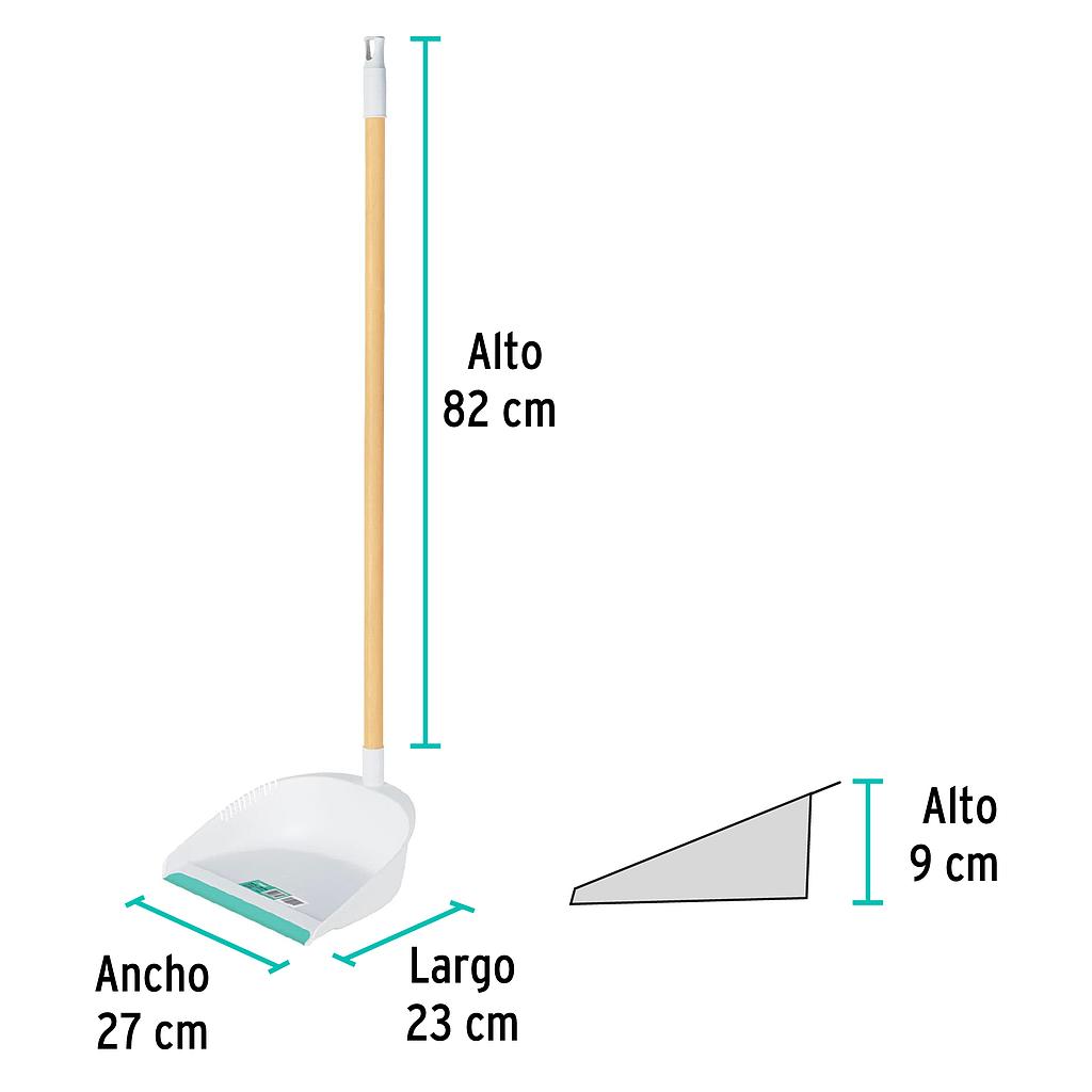 RECOGEDOR DE PLASTICO C/BASTON KLINTEK