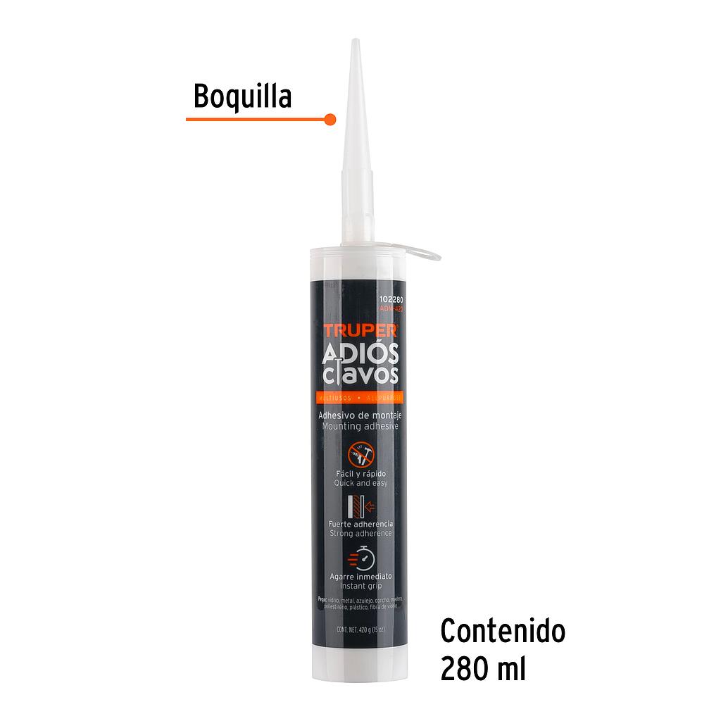 ADHESIVO DE MONTAJE ADIOS CLAVOS 420G