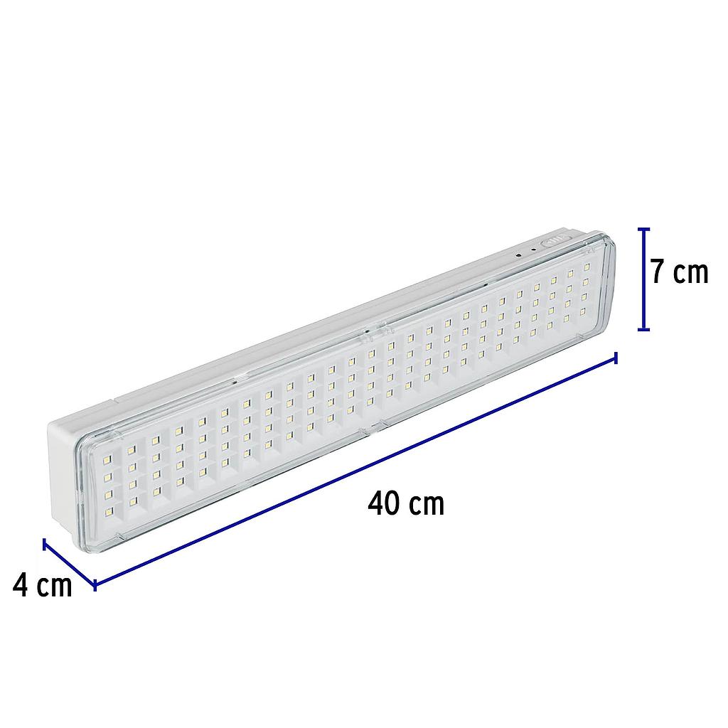 LAMPARA DE EMERGENCIA 100 LEDS 500 LM RECARGABLE .
