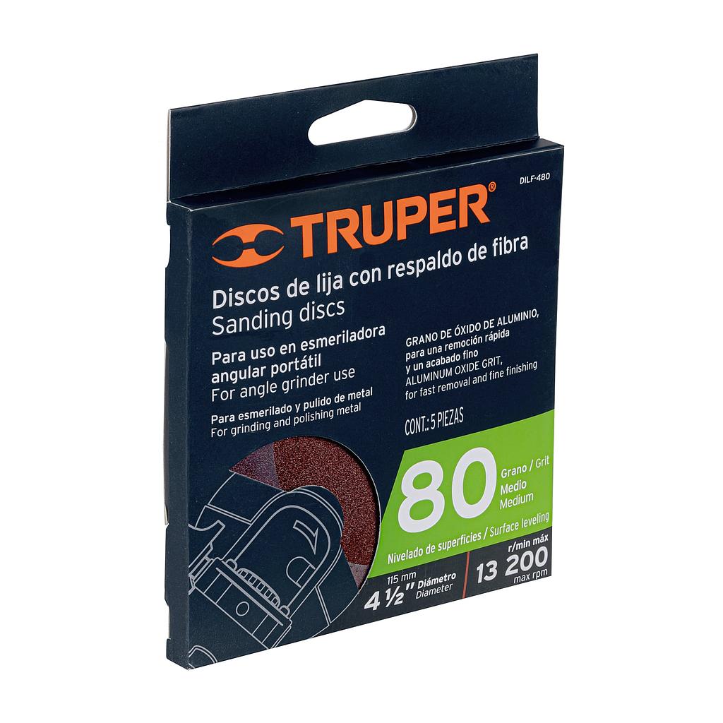 DISCO DE LIJA 41/2&quot; GRANO 80