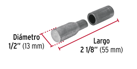 BISAGRA TUBULAR SOLDABLE 1/2&quot;