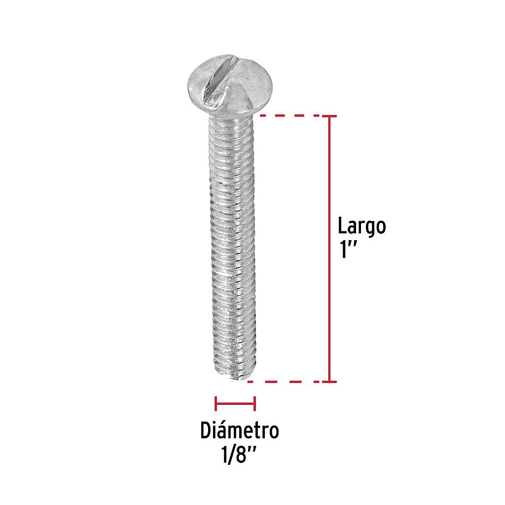 TORNILLOS 1/8' X 1' TIPO ESTUFA, FIERO