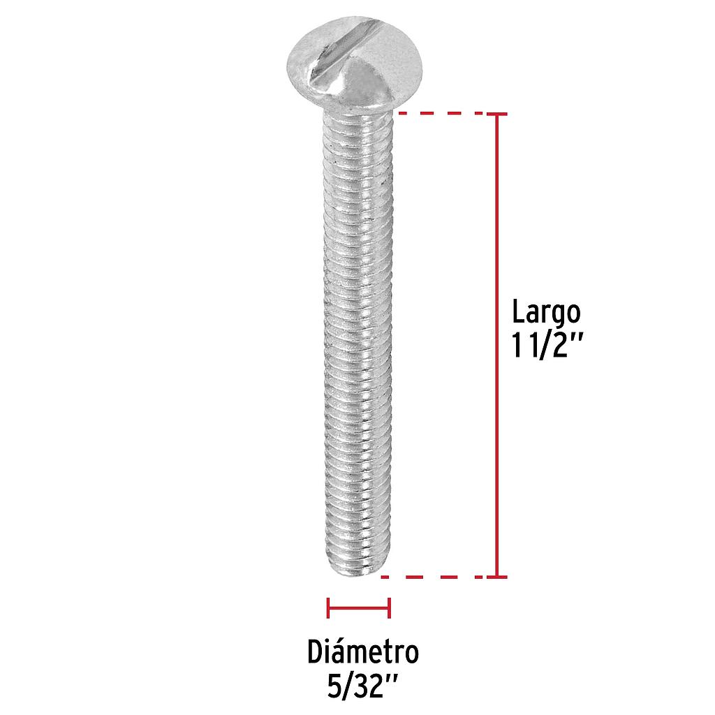 TORNILLOS 5/32' X 1-1/2' TIPO ESTUFA, FIERO