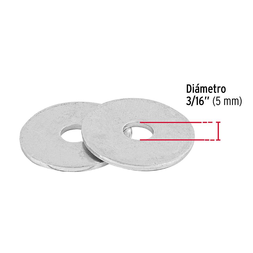 ARANDELAS PLANAS GALVANIZADAS 3/16',