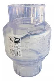 VALVULA CHECK COLUMPIO TRANSPARENTE 3&quot; C-40