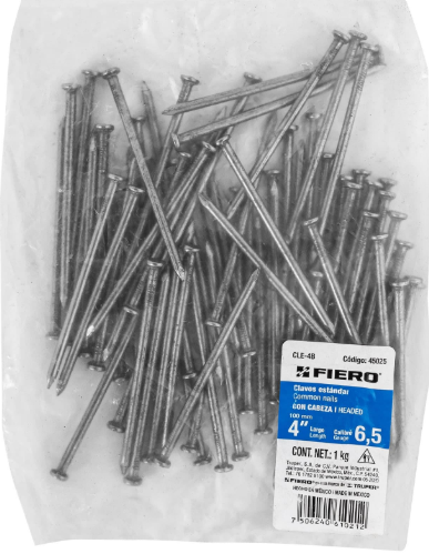 CLAVO PARA MADERA 4&quot;