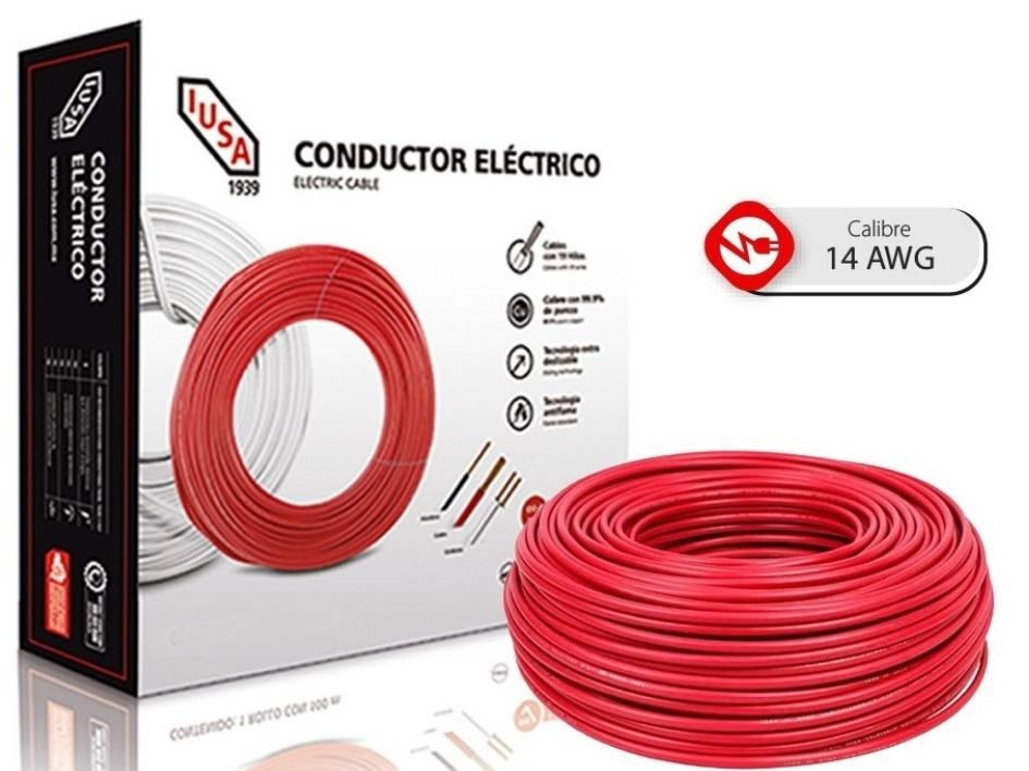 CABLE COBRE THW C-14 ROJO