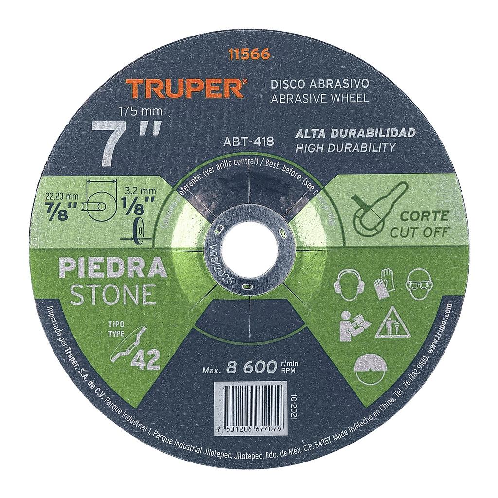 DISCO P/CORTE DE PIEDRA 7&quot; TRUPER