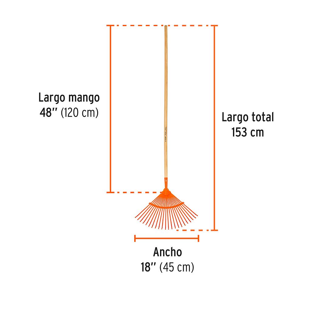 ESCOBA METALICA DE 22 DIENTES TRUPER EM-22